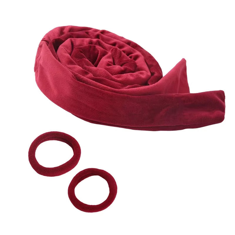 Sleeping Cap Heatless Curle Rod No Heat Ribbon Lazy Hair Curlers Headband Hair Rollers Sleeping Soft Headband Hair Styling Tools