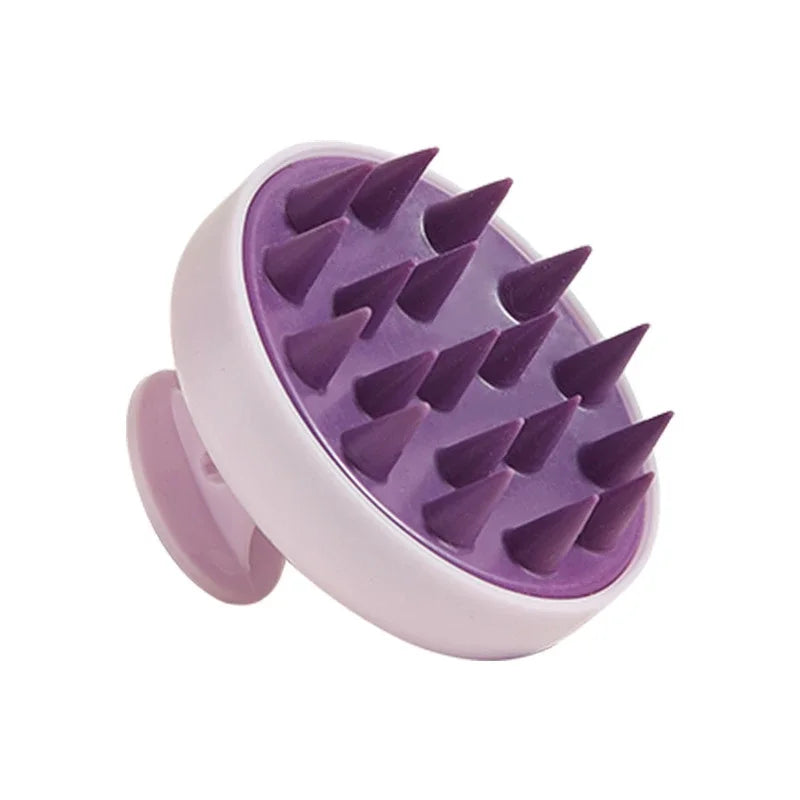 Silicone Shampoo Brush Head Scalp Massage Comb Clean the Scalp Thoroughly Body Massage Brush Bath Brush Salon Hairdressing Tool