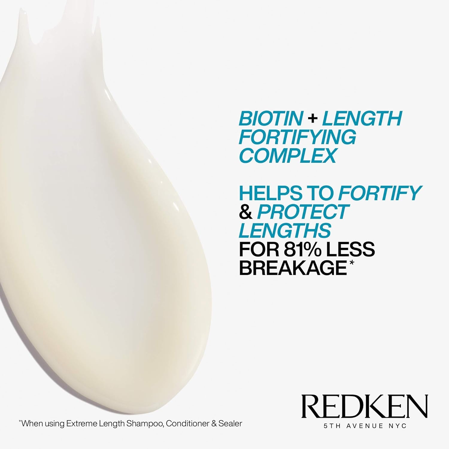 Redken Extreme Length Leave-In Conditioner for Hair Growth Infused with Biotin