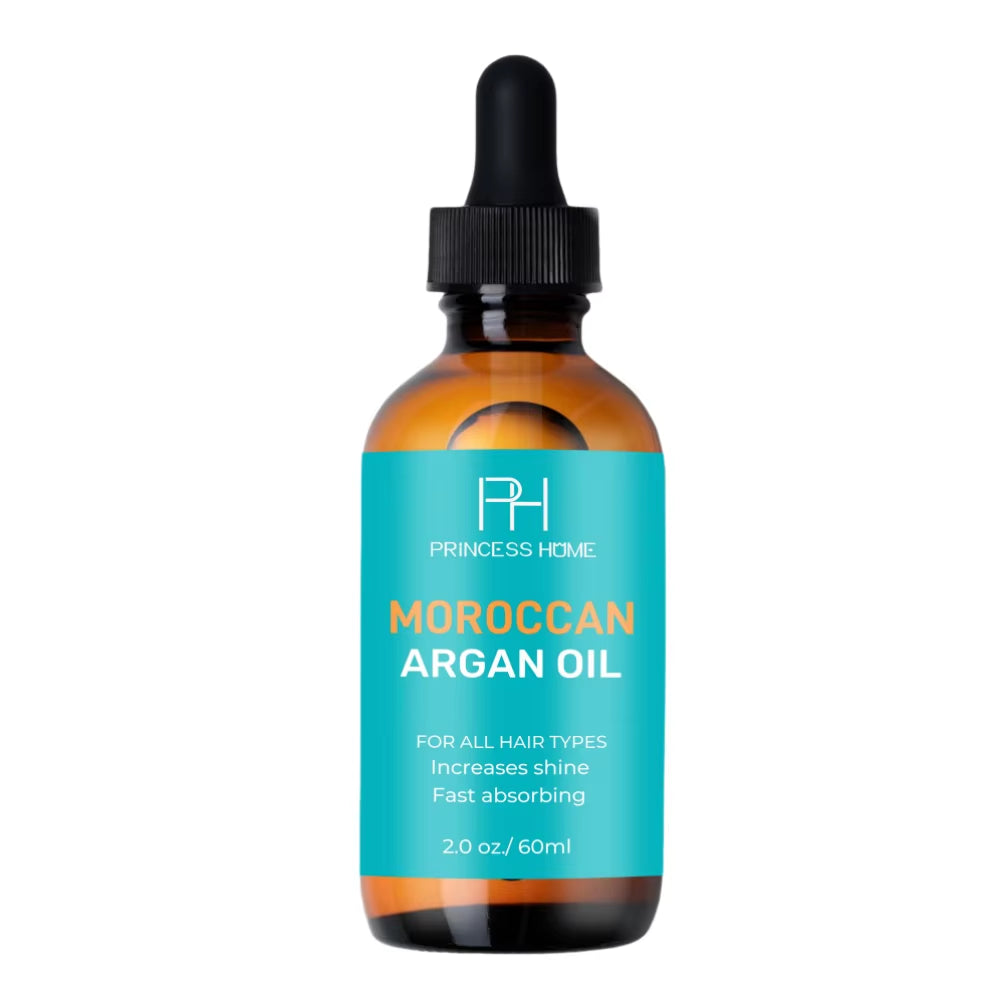 Natural 60Ml Moroccan Argan Hair Oil Superior Nourishing Hydrating Hair Oil for Hair-Repairing Moisturizing Smoothing