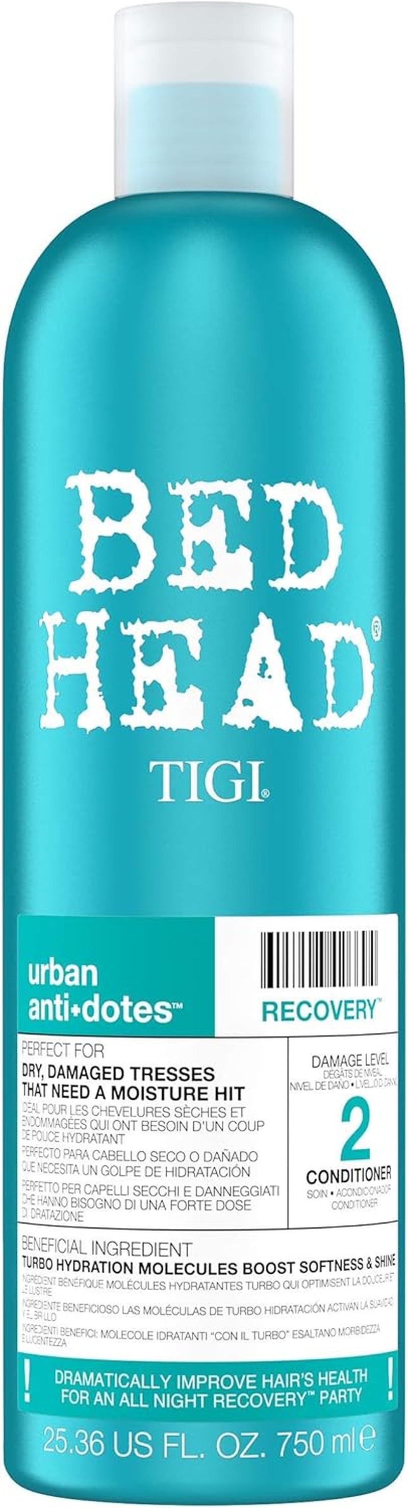 Bed Head by  - Urban Antidotes Recovery Moisturising Conditioner - Ideal for Dry Damaged Hair - 750 Ml