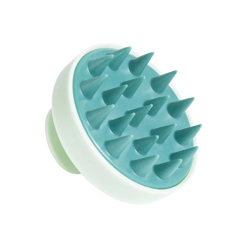 Silicone Shampoo Brush Head Scalp Massage Comb Clean the Scalp Thoroughly Body Massage Brush Bath Brush Salon Hairdressing Tool