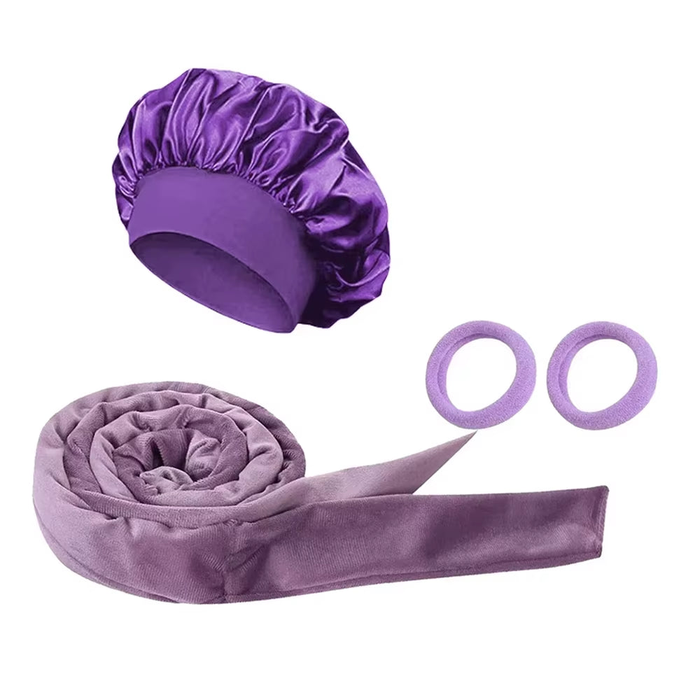 Sleeping Cap Heatless Curle Rod No Heat Ribbon Lazy Hair Curlers Headband Hair Rollers Sleeping Soft Headband Hair Styling Tools