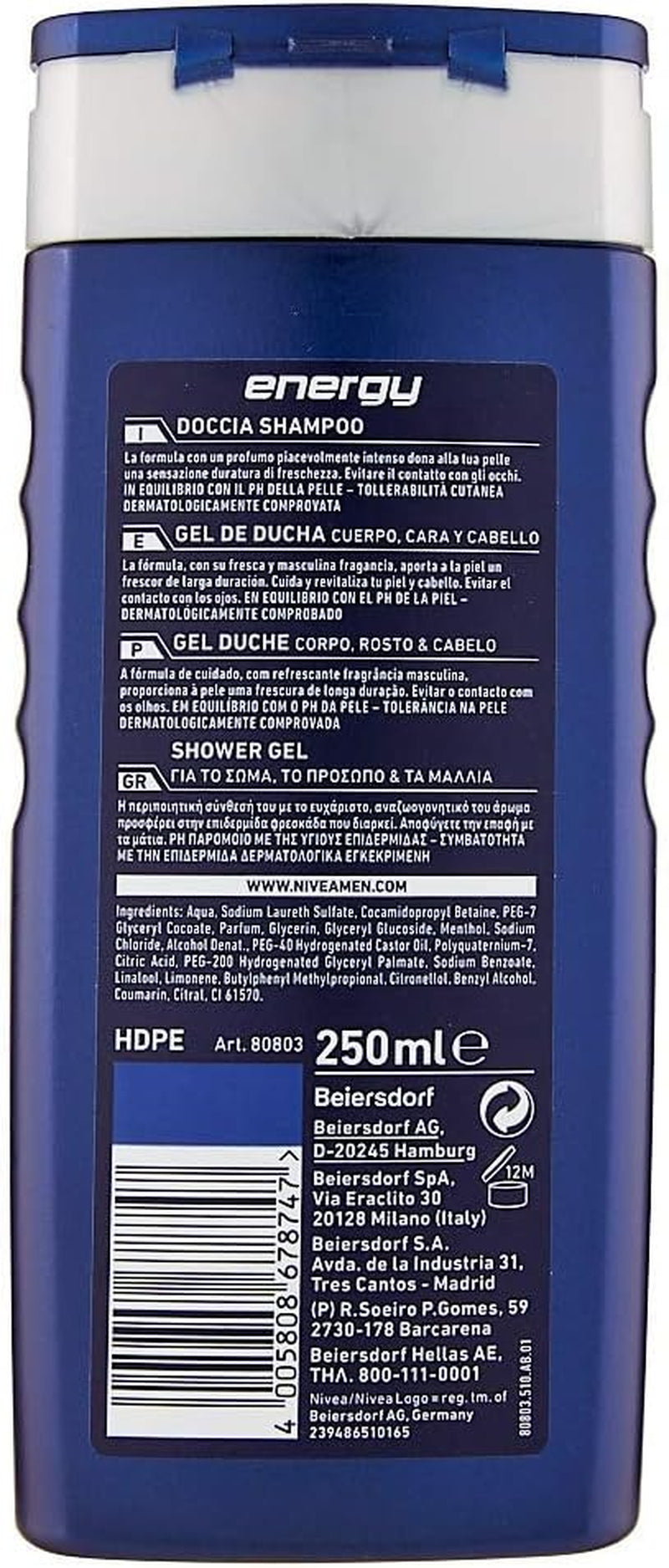 Nivea Mens Shampoo, 6 Packs