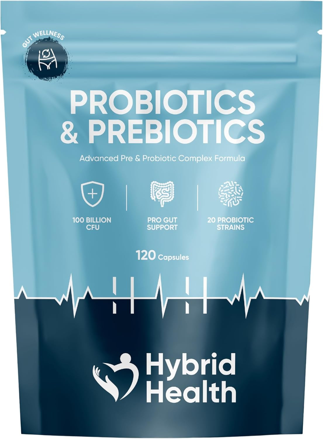 Probiotics & Prebiotics Complex 120 Vegan Capsules 