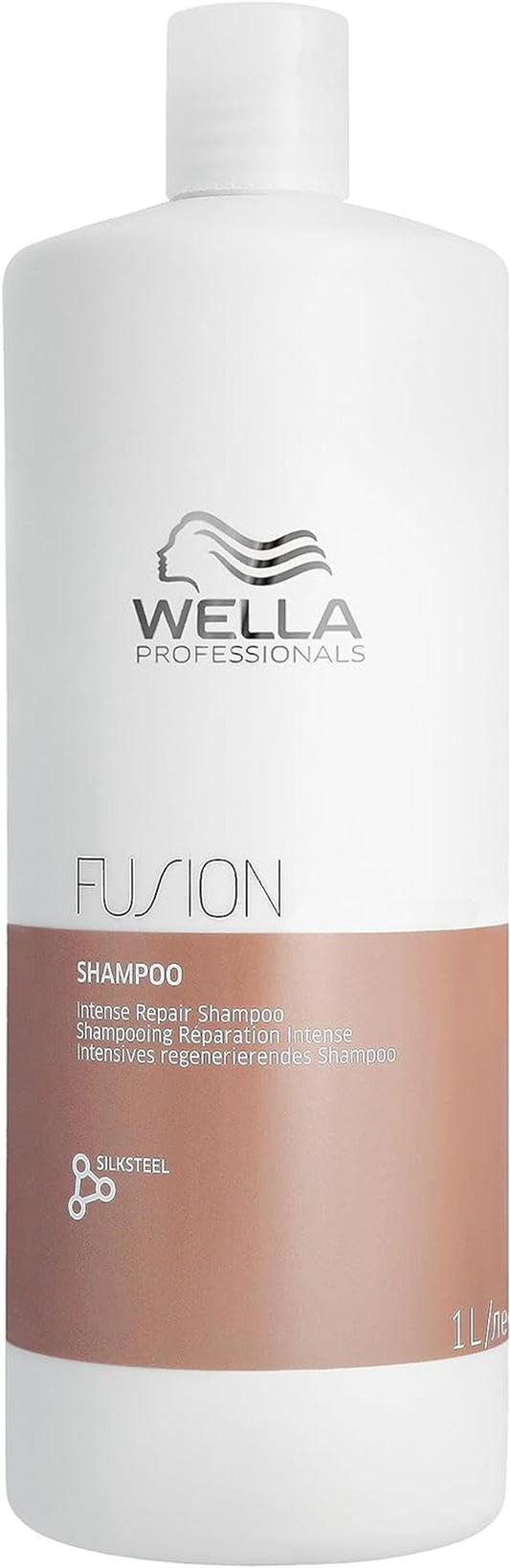 Wella Professionals Fusion Intense Repair Professional Haircare, Protection against Breakage & Damage, Deep Repair Shampoo